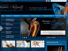 Tablet Screenshot of chambersfamilychiro.com